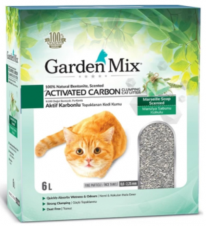 Garden Mix Bentonit Aktif Karbon Marilya Sabunlu 6 lt Kedi Kumu kullananlar yorumlar